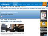 Profil presse de Philippe Manaël (Handi-cv.com) sur LeFigaro.fr